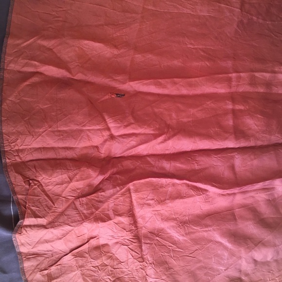 Vintage brown silk midi skirt with beautiful print - Picture 5 of 5